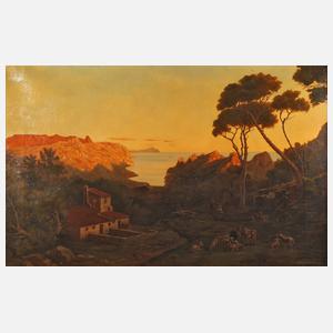 Johann Baptist Heinefetter, arkadische Hirtenlandschaft