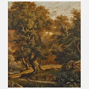 Landschaft mit Angler