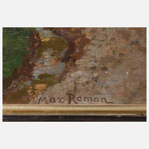 Prof. Max Roman, Sommerlicher Feldweg mit Bäuerin