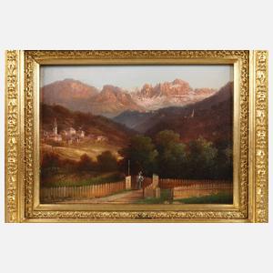 Hubert Sattler, Abenddämmerung am Rosengarten