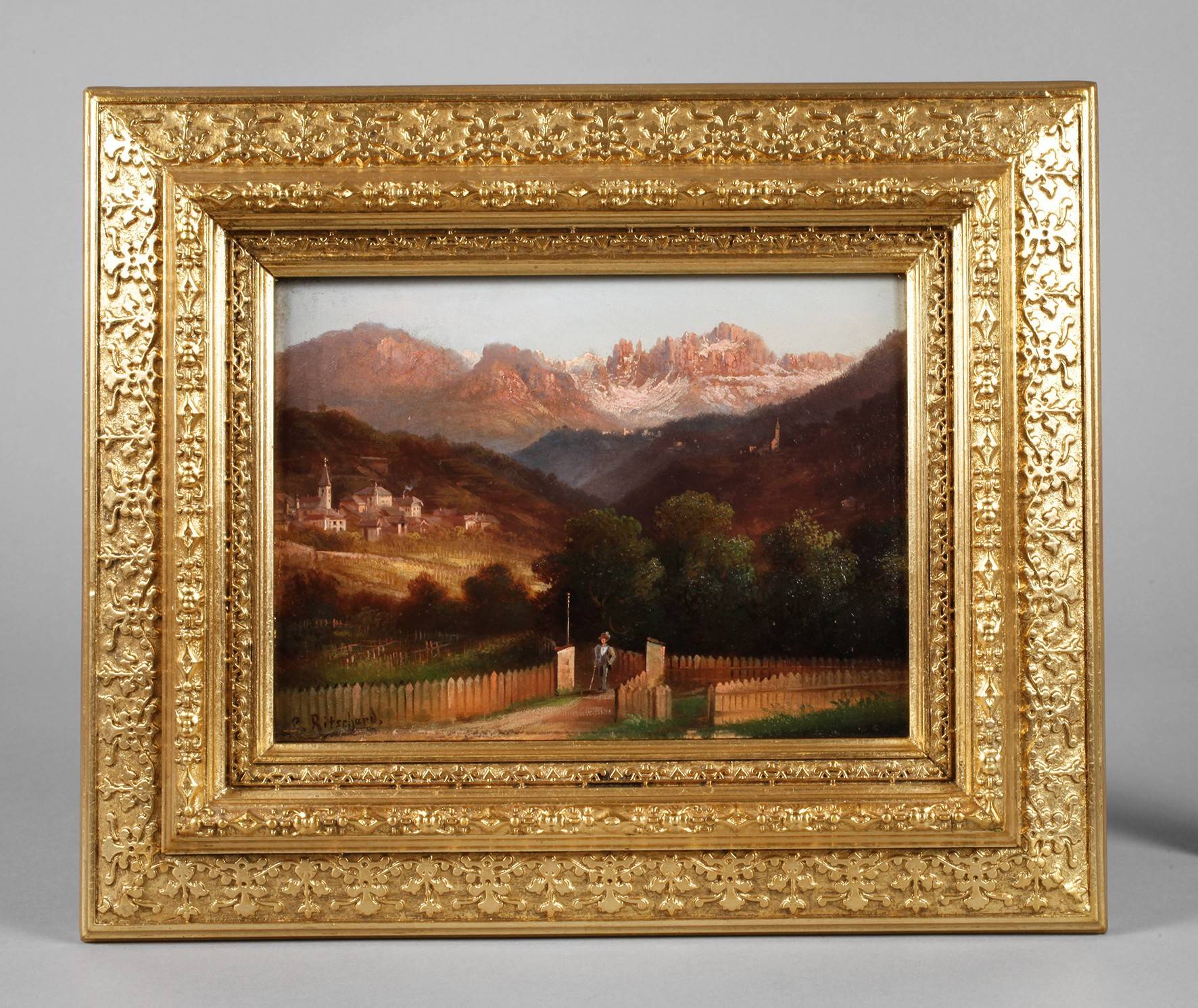 Hubert Sattler, Abenddämmerung am Rosengarten