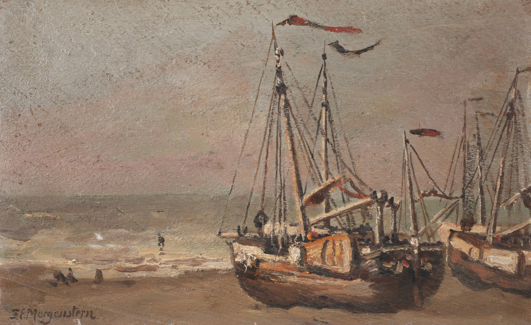 Friedrich Ernst Morgenstern, ”Scheveningen am Abend”