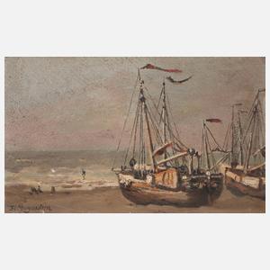 Friedrich Ernst Morgenstern, ”Scheveningen am Abend”