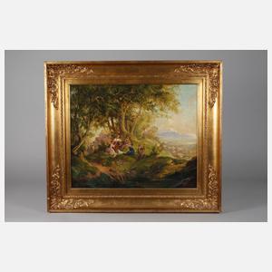 Max Fuhrmann Junior, attr., Picknick im Wald