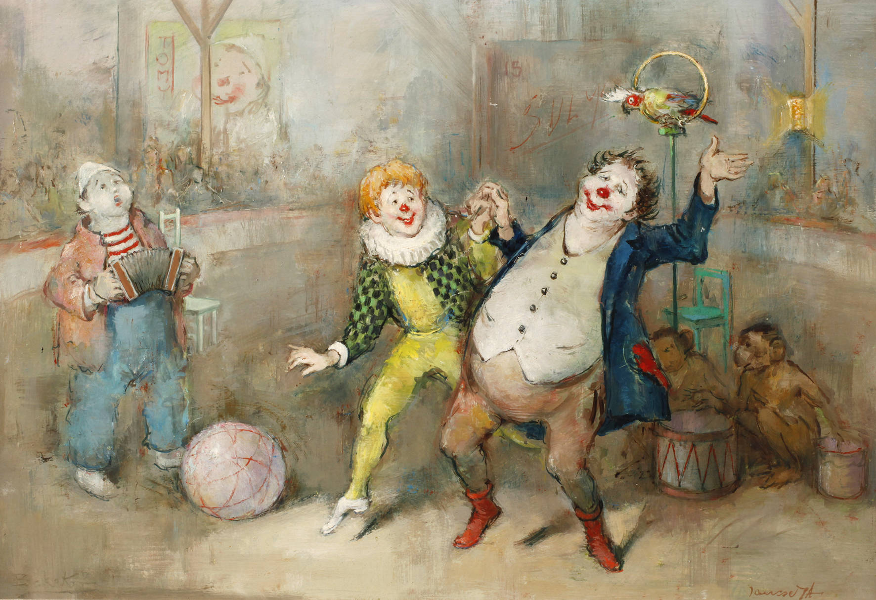 Antal Jancsek, attr., Zirkusszene