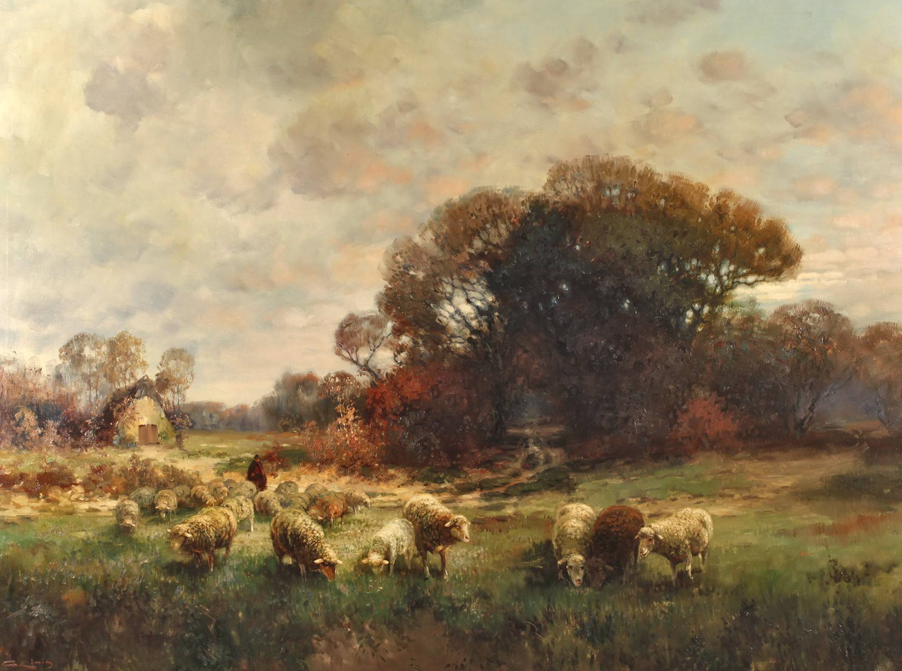Günter Kessler, pastorale Herbstlandschaft