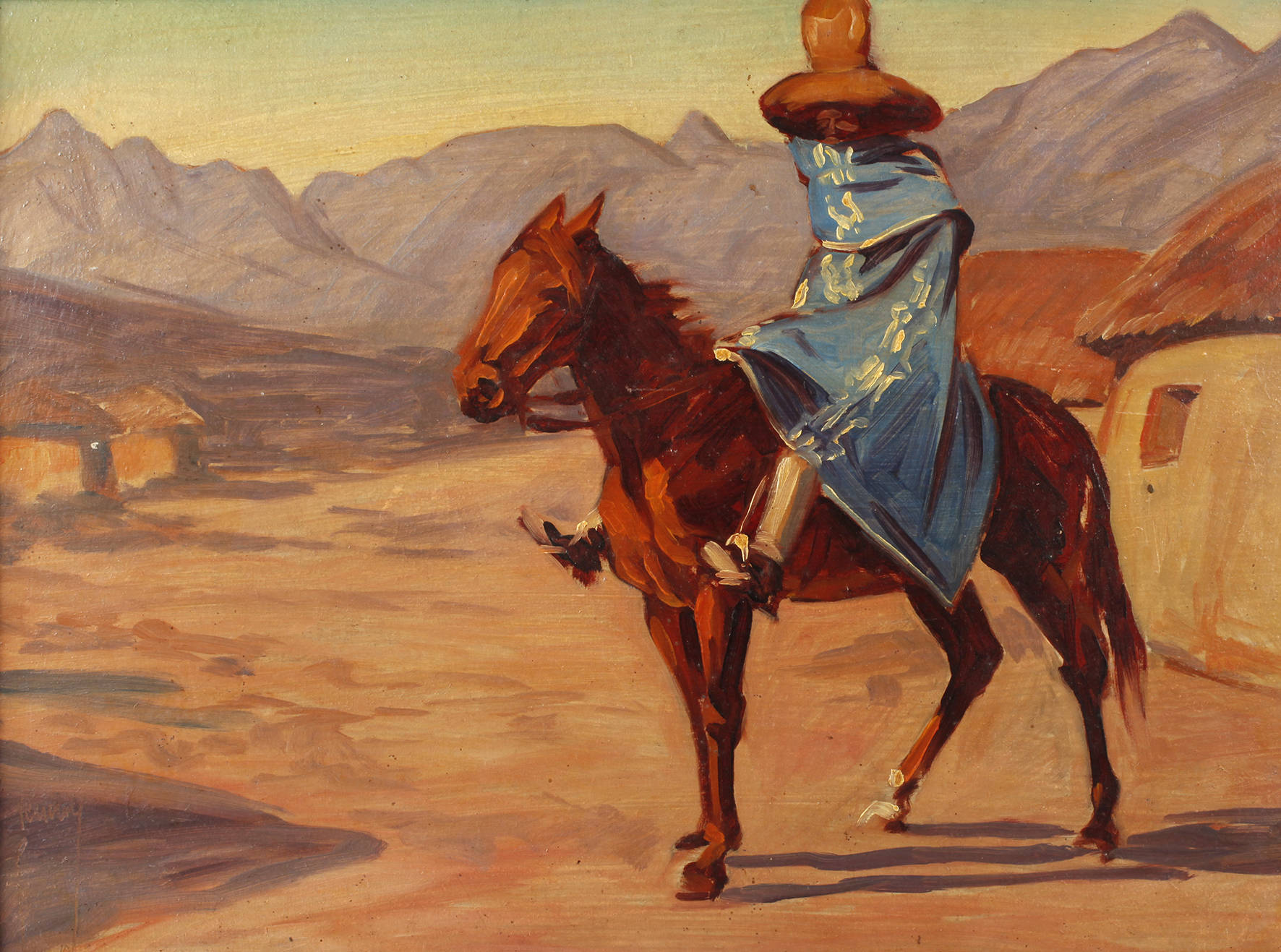 Rudolf Stark, Basutohäuptling zu Pferd