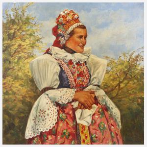 K. Frydrych, Bäuerin in Tracht