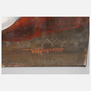 W. Glaser, liegender Mädchenakt