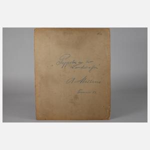 Adolf Mertens, attr., ”Pappeln an der Landstraße”