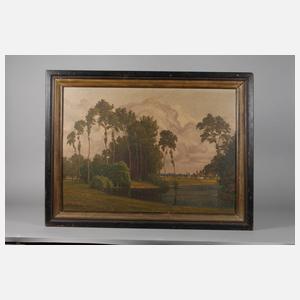 Walter Seiler, Idyllische Sommerlandschaft mit See