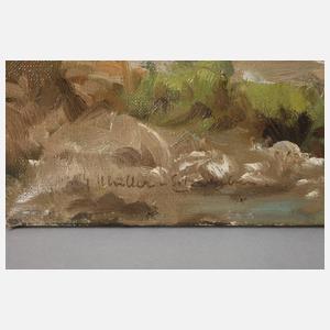 Müller-Schwaben, Fritz, ”Isar bei Lenggries”