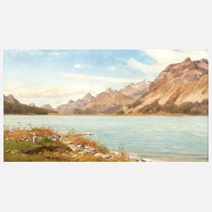 Michael Haubtmann, Sommerlandschaft mit Gebirgssee