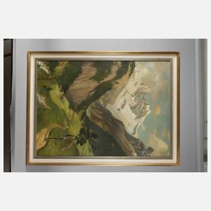 Rudolf Laurent Klein, Hochgebirgslandschaft mit Watzmann