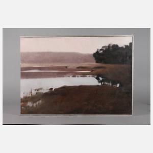 Edmund Lubowski, Landschaft an der Warthe