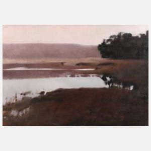 Edmund Lubowski, Landschaft an der Warthe