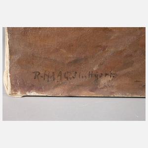 Robert Haag, Landschaft mit Kanal