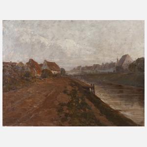 Robert Haag, Landschaft mit Kanal