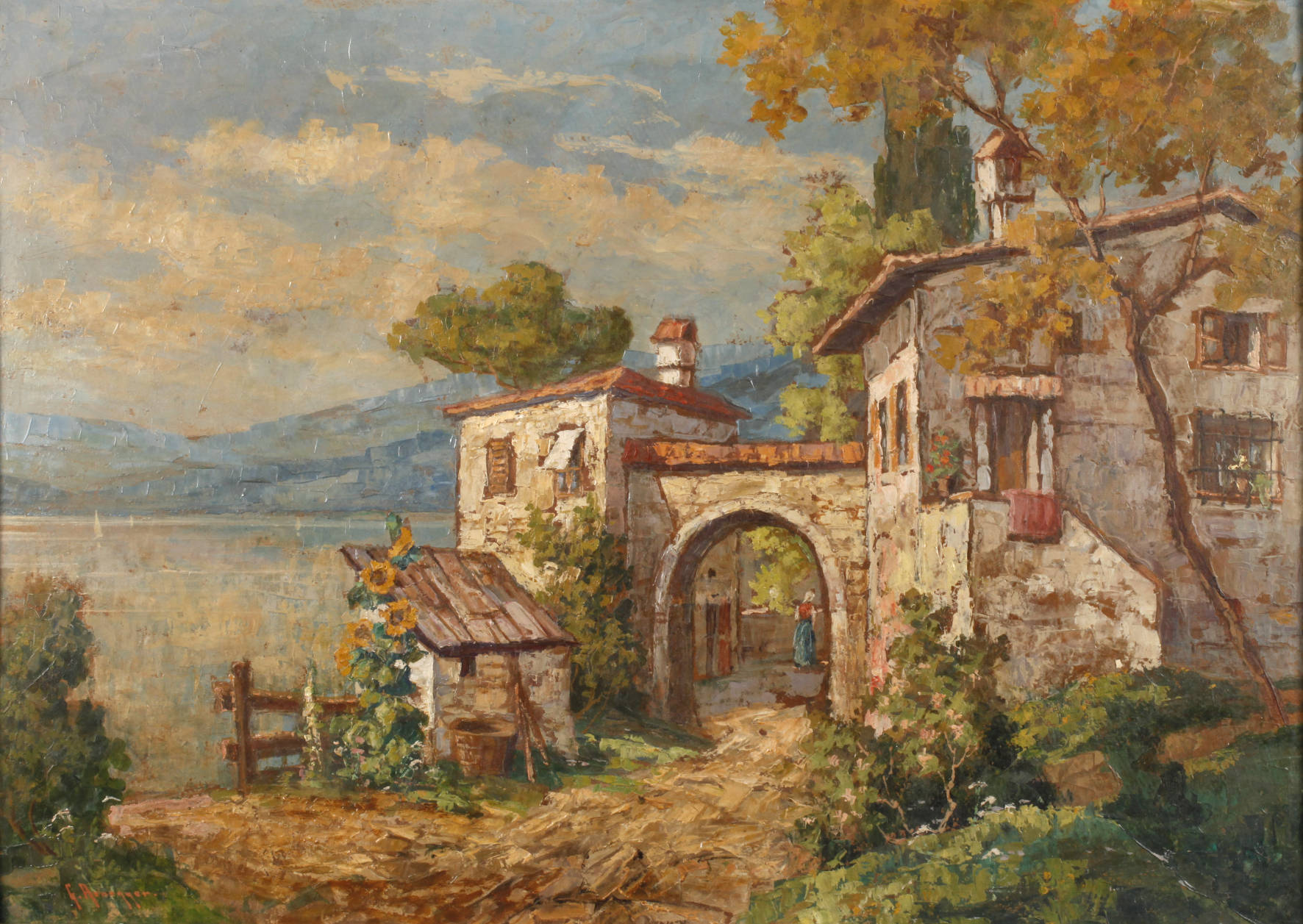 Gottfried Arnegger, Am Gardasee