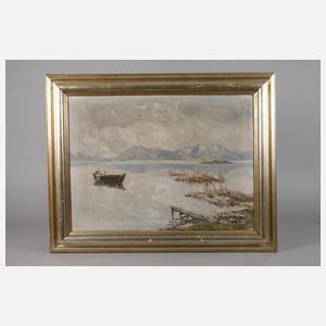 Emil Brehm, ”Chiemsee von Seebrück aus”