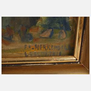 Friedrich August Herkendell, Straßenszene aus Lublin