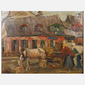 Friedrich August Herkendell, Straßenszene aus Lublin