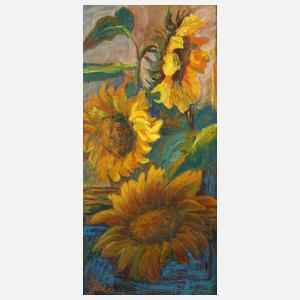 Elisabeth von Boltenstern, attr., Sonnenblumen