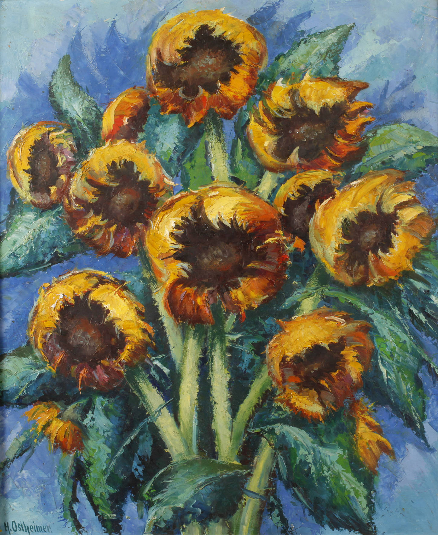 H. Ostheimer, ”Sonnenblumen”