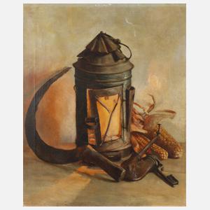 Stillleben mit Laterne