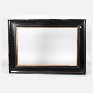 Breite schwarze Lackleiste um 1860