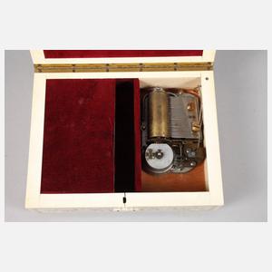 Deckeldose Elfenbein mit Spielwerk
