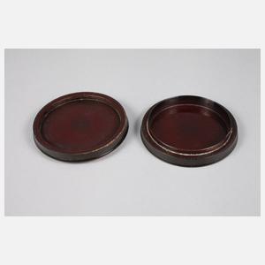 Deckeldose mit Elfenbeinminiatur