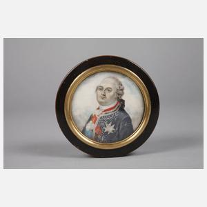 Deckeldose mit Elfenbeinminiatur