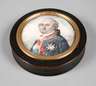 Deckeldose mit Elfenbeinminiatur