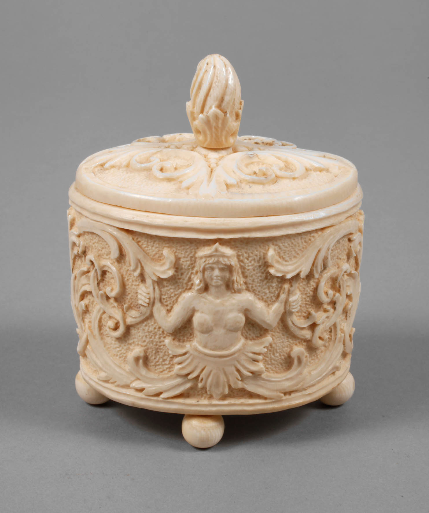 Deckeldose Elfenbein