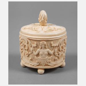 Deckeldose Elfenbein