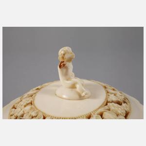 Deckeldose Elfenbein