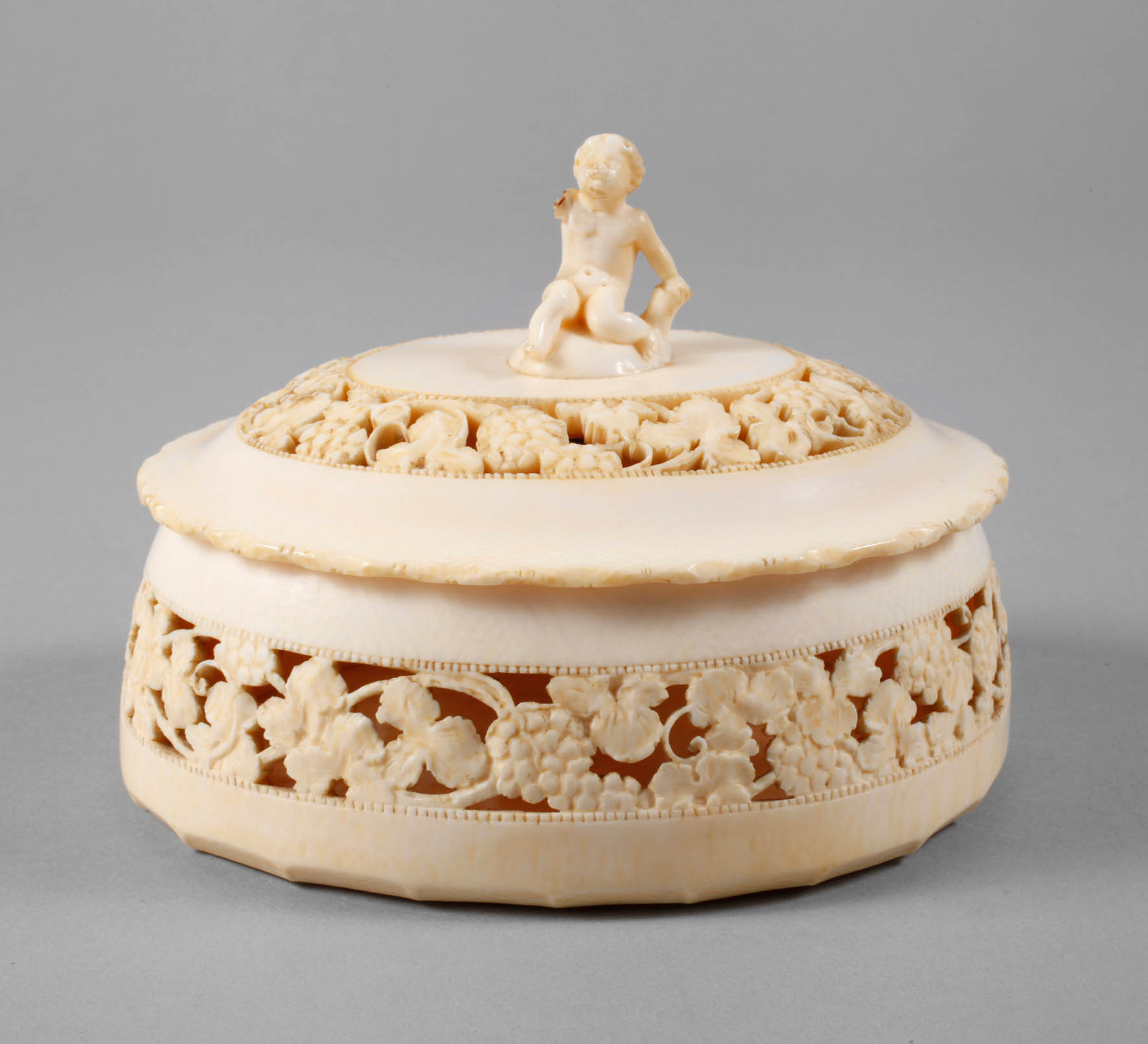 Deckeldose Elfenbein