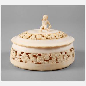 Deckeldose Elfenbein