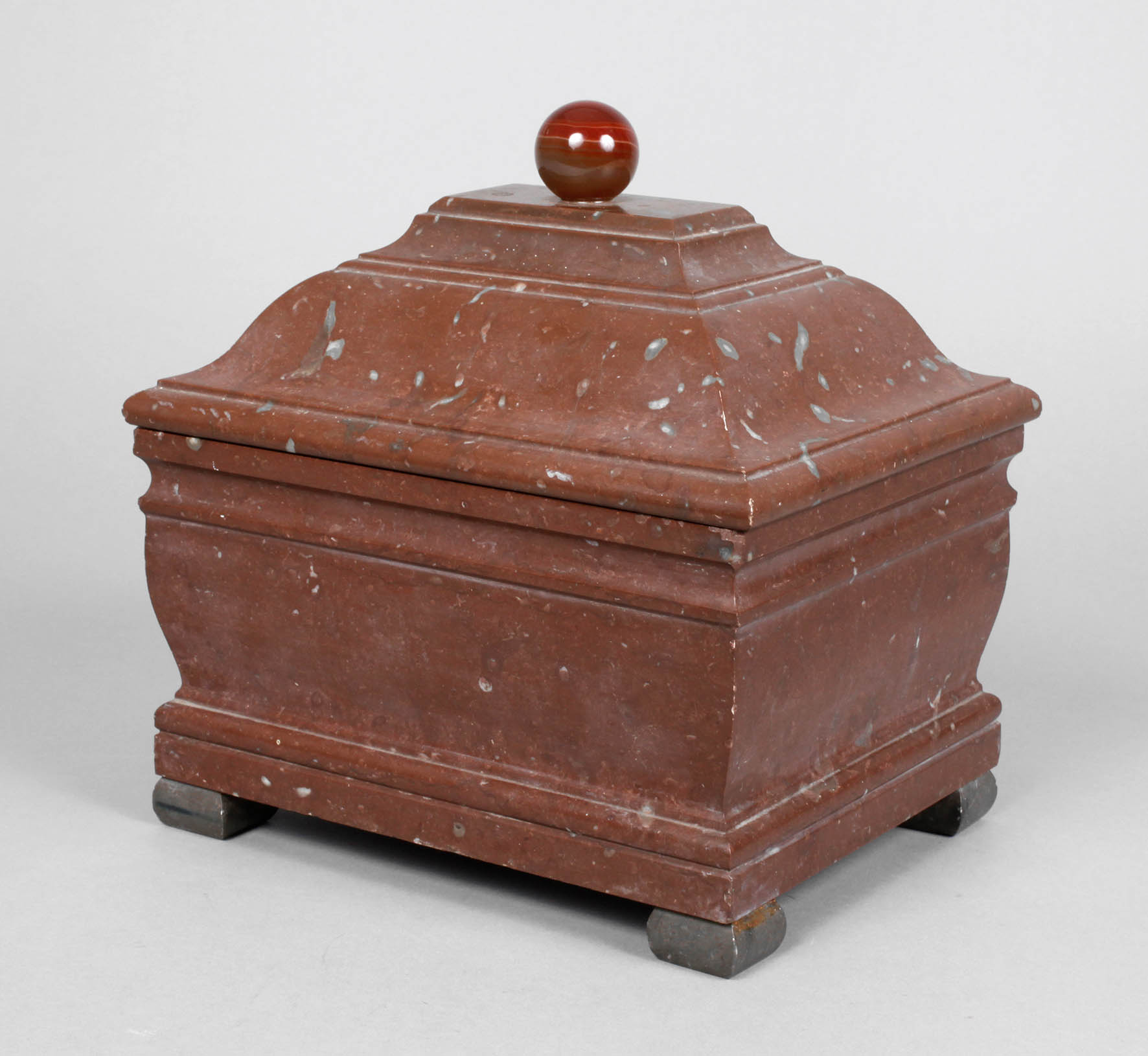 Deckelschatulle Rosso antico