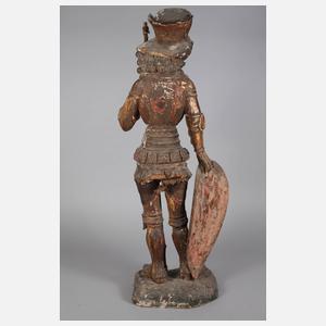 Geschnitzte Ritterfigur