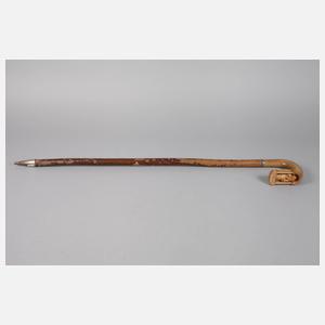 Geschnitzter Spazierstock