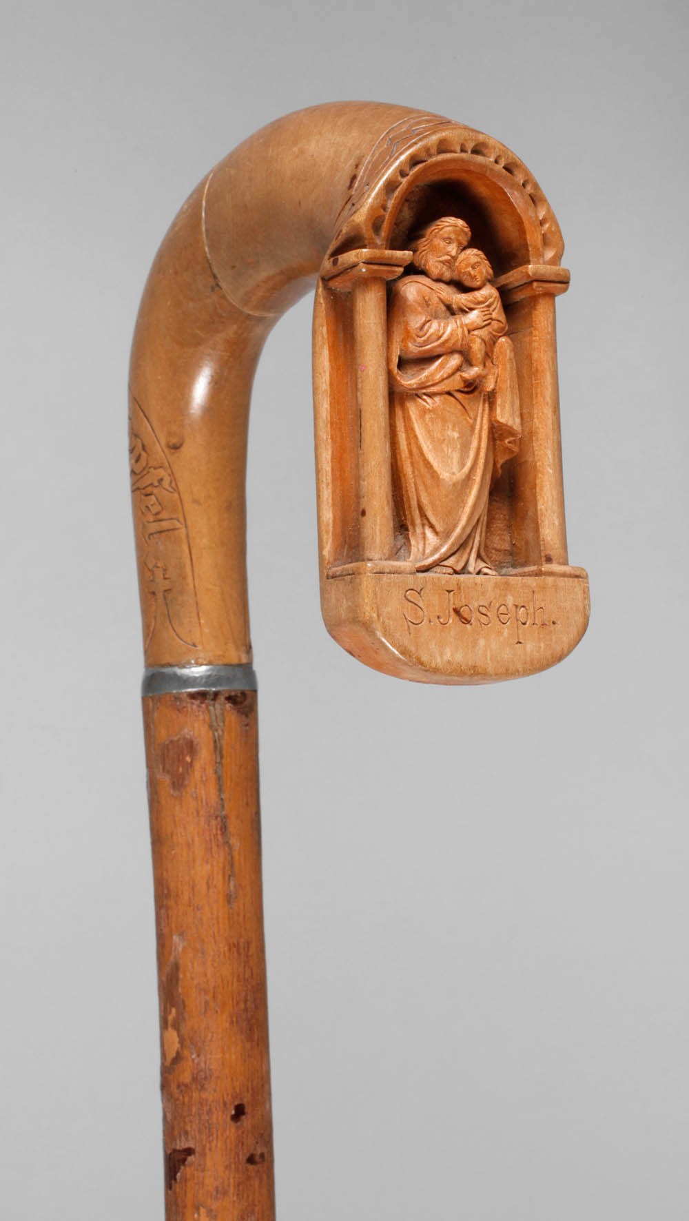 Geschnitzter Spazierstock