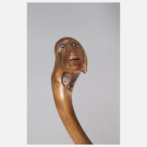 Geschnitzter Spazierstock