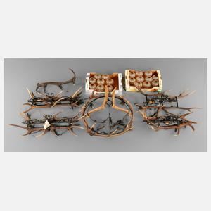 Konvolut Geweihlampen