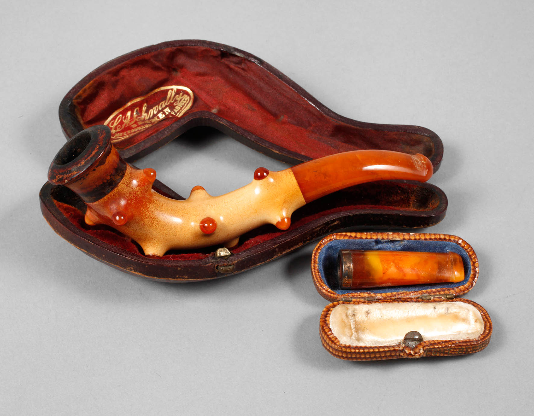 Meerschaumpfeife und Zigarettenspitze