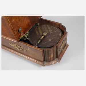 Plattenspieldose als Christbaumständer