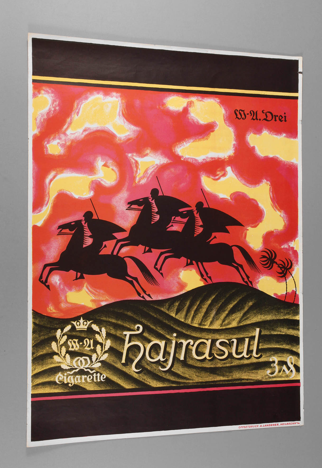 Werbeplakat Hajrasul-Zigaretten