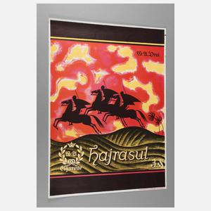 Werbeplakat Hajrasul-Zigaretten