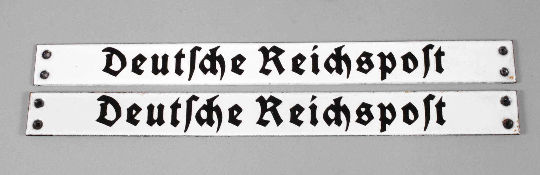 Paar Emailschilder Deutsche Reichspost